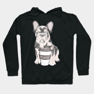 French Bulldog With Coffee Cup Hoodie